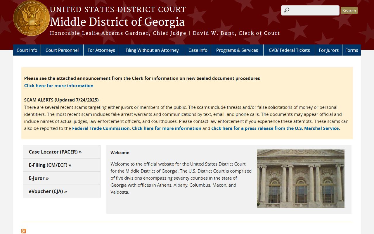 Dougherty County Superior Court and federal court distinction